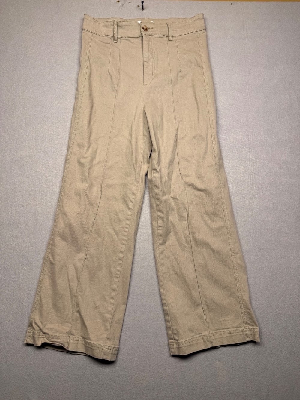 Vigoss High Rise Cargo Trouser Pants Women's S Beige